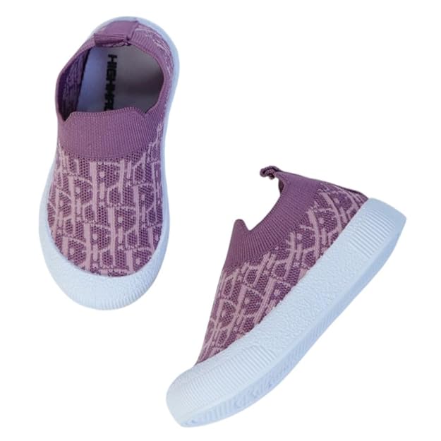 Baby Choo Choo Shoes for Boys & Girls | Soft Slip-On Toddler Shoes with Whistle Heel | Breathable Knit Upper | PVC Sole | Ages 6 Months–3.5 Years