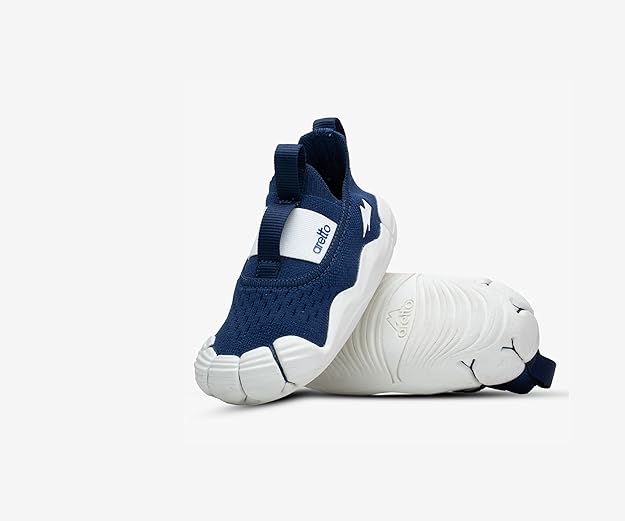 ARETTO Expanding Navy Blue Kids Shoes for Growing Feet – Boys & Girls Footwear, Baby Girl Shoes, Sneakers for Boys, Baby Shoes & Comfortable Shoes for Kids | Age 1–9 Years - Image 3