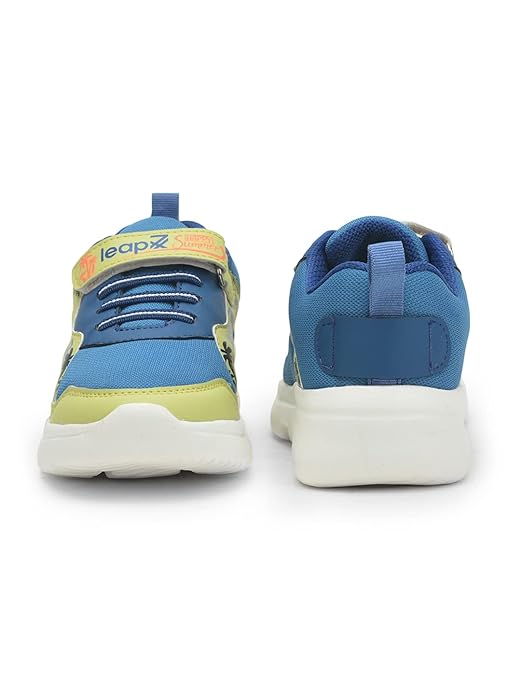 Liberty Leap7x TURBO-1E Non-Lacing Sports Walking Shoes for Kids - Pink, Royal Blue & Sea Green | Comfortable and Durable - Suitable for Slip-On Gym, Jogging and Outdoor - Cushioned Footbed - Image 2