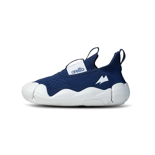 ARETTO Expanding Navy Blue Kids Shoes for Growing Feet – Boys & Girls Footwear, Baby Girl Shoes, Sneakers for Boys, Baby Shoes & Comfortable Shoes for Kids | Age 1–9 Years