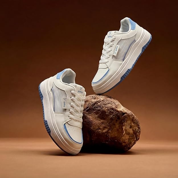 YOHO UrbanDash Sneakers for Woman | Strong Grip, Cushioned Insoles | Comfortable & Stylish for Everyday Use Shoes for Woman/Girls/Ladies -0845 - Image 3