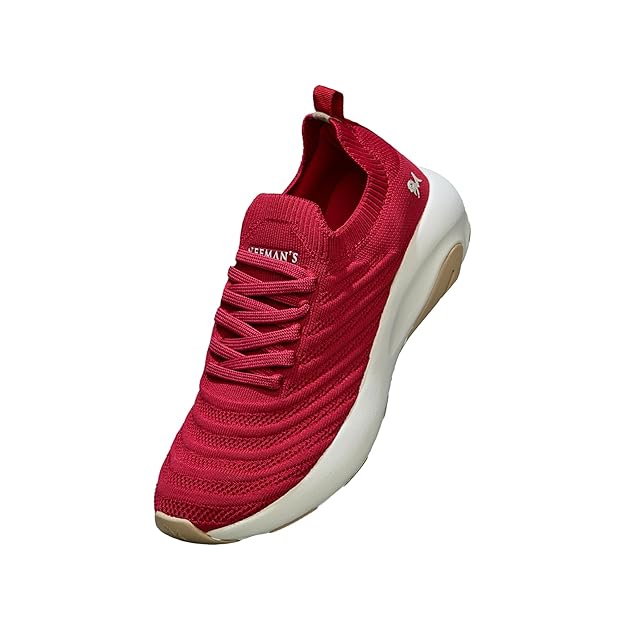 Neeman's Begin Walk Glide Women’s Walking Sneakers with CushyWalk™ Cushioning | Stretch Knit Breathable Upper, CloudSurge™ Foam Insole, Anti-Skid EVA Rubber Sole, Lace-Up Comfort Shoes