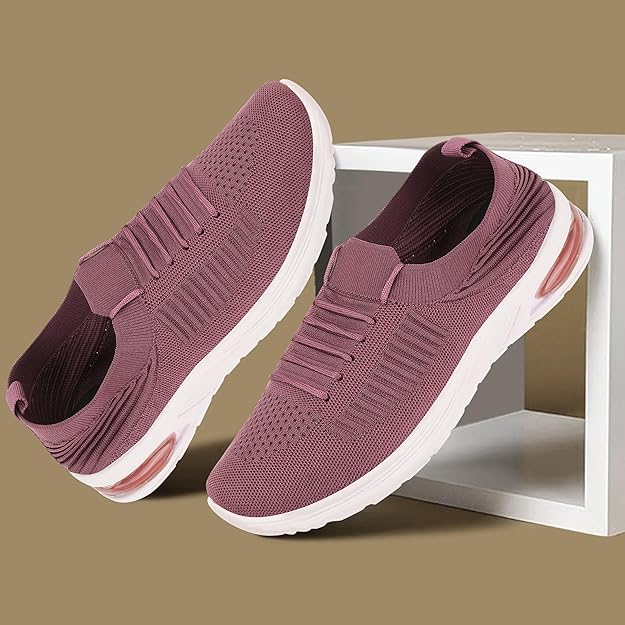 Lightweight Breathable Sports Sneakers for Women_101-Onion - Image 3