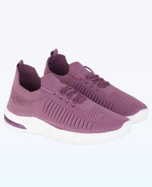 Lightweight Breathable Ladies' Knitted Lace-Up Sneakers – Stylish, Flexible, and Supportive Shoes for Work & Travel. PRT_012
