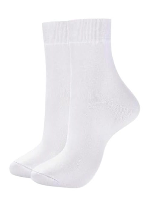 MUKHAKSH (Pack of 1 Pair = 2 Socks Girls Cotton Ankle Length Socks