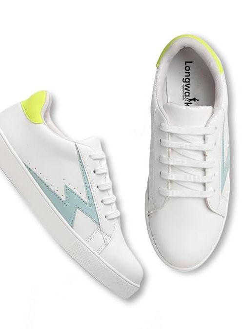 Longwalk Comfotable White Sneakers Shoes for Women