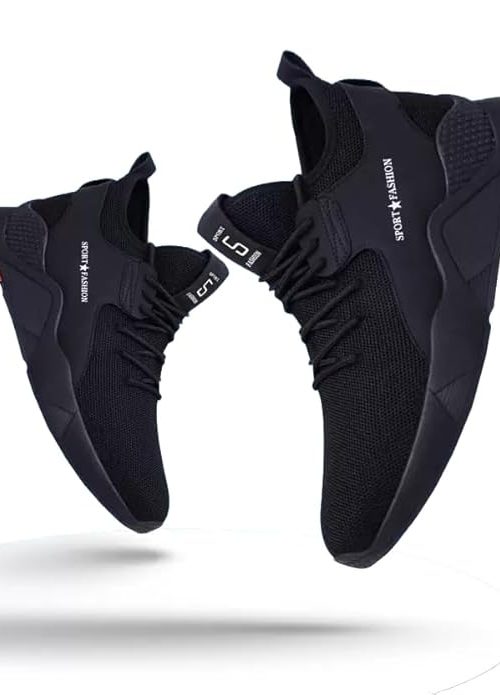 Trendy and Stylish Running Shoes for Men Black Color