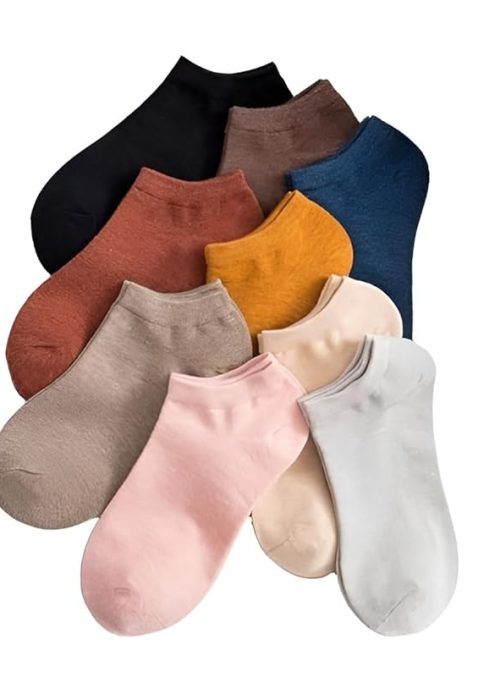 Girls Ankle Length Cotton Socks With Colourful Cute Colours Also for Women Low Cut Ankle socks Combo (Cotton blend) Pack of 5 (Colors May Vary)