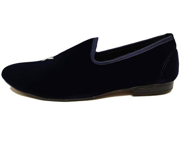 Velour India Men's Black Velvet Loafers Casual Shoes for Men & Boys - Image 2