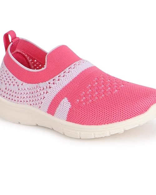 Slip On Soft and Comfortable Easy to Wear Regular Use Pull-On Kids Sneaker Shoes for Girls, 2 Years to 12 Years, 1 Pair