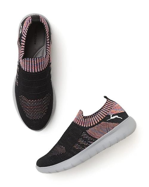 Marc Loire Women's Lightweight Athleisure Knitted Active Wear Slip-On Sneaker Shoes for Sports, Athletics and Walking