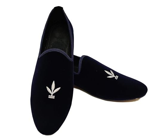 Velour India Men's Black Velvet Loafers Casual Shoes for Men & Boys