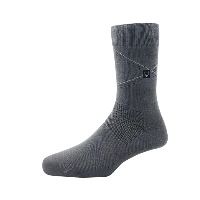 Allen Solly Mens Cotton Full Length Socks (Pack Of 3) Dark Grey, Denim, Black - Image 3