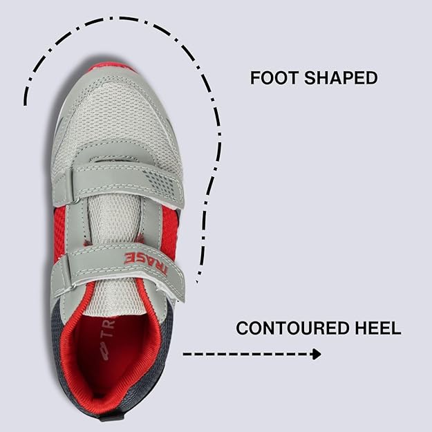 TRASE Boys' Running Shoe for Active Kids | Sport Running & Walking Shoes with Lightweight mesh Upper Eva Sole | All Day Casual Wear - Image 2