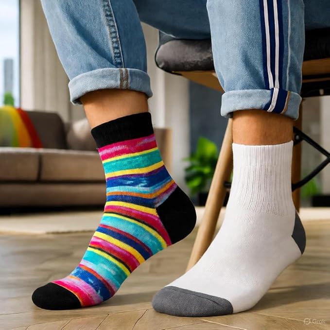 Men’s Cotton Socks Combo – Soft, Breathable & Stretchable Everyday Wear Socks for Office, Sports & Casual Use - Image 2