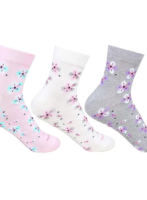 Hush Puppies Women Core Ankle Socks, Multicolour, Free Size UK(BROHPG-05-PO3)