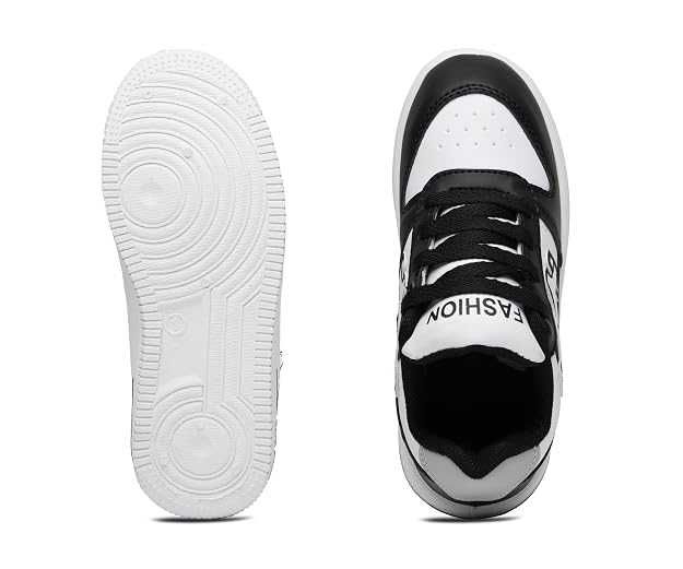 Kids Casual Lace-Up Sneaker Shoes | Suede & Faux Leather | Lightweight | Slip Resistant | Perfect for Casual Outfits - Image 2