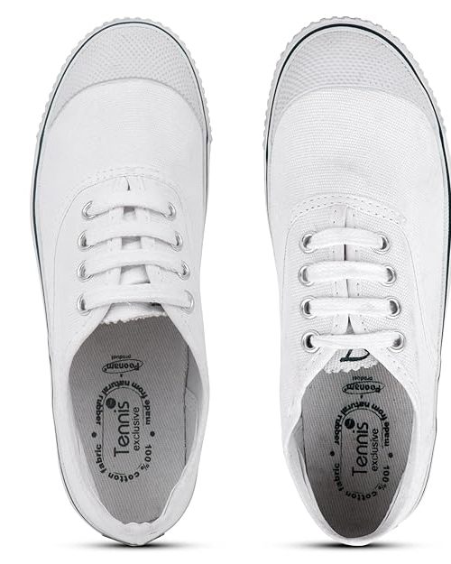 SCHOOL BIRDS Tennis Shoe for Kids Boys and Girls | PT Canvas Uniform School Shoe