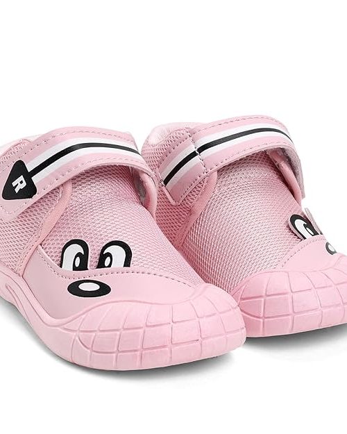 Kids Cream Casual Shoes | PVC Sole | Mesh Upper