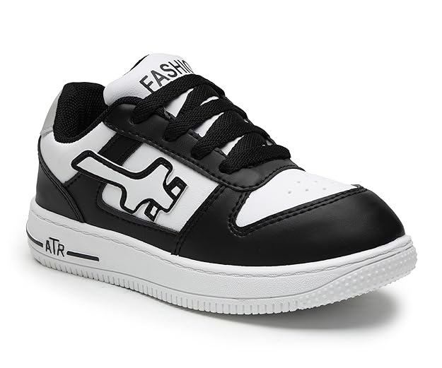Kids Casual Lace-Up Sneaker Shoes | Suede & Faux Leather | Lightweight | Slip Resistant | Perfect for Casual Outfits