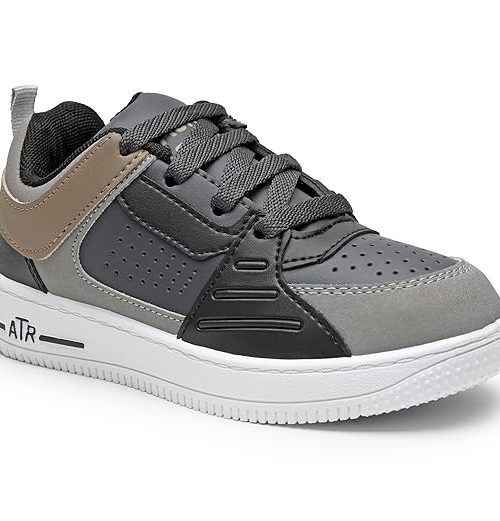 Kids Stylish Lace-Up Shoes | Suede & Faux Leather | Lightweight | Slip Resistant | Perfect for Party & Casual Outfits