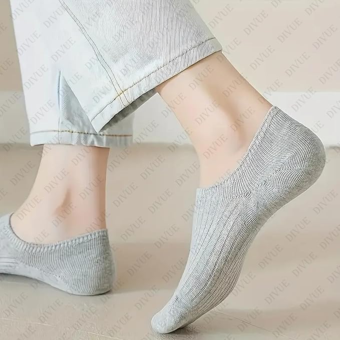 DIVUE Ankle Length Low cut Socks for Men & Women | 6 Pair Multi Color Combo Pack | Soft Cotton Stretch Fabric | Breathable, Sweat Absorbent & Durable | ankle Casual Sports Socks - Image 3