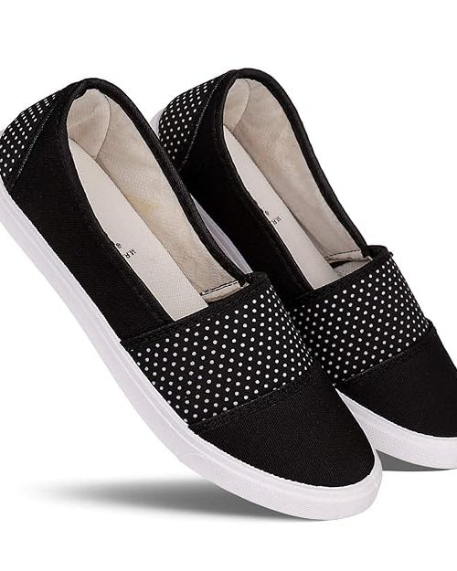 BERSACHE Women Black Casual Loafer Shoes