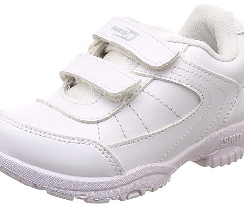 Liberty Force10 SCHZONE-DV Kids School Shoes with PU Upper | PVC Sole | Comfortable & Lightweight| Padded Foam Insole | Stylish & Modern | Quick-Wear Velcro Closure