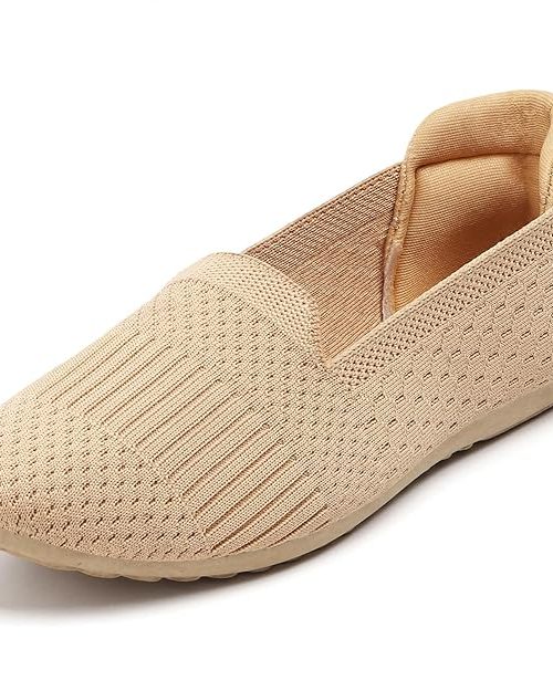 DOCTOR HEALTH SUPER SOFT Women Lightweight Knit Slip-On Runnig Shoes | Breathable Walking Sneakers | Comfortable Casual Loafers Anti-Slip Everyday Wear Shoes for Indoor Outdoor
