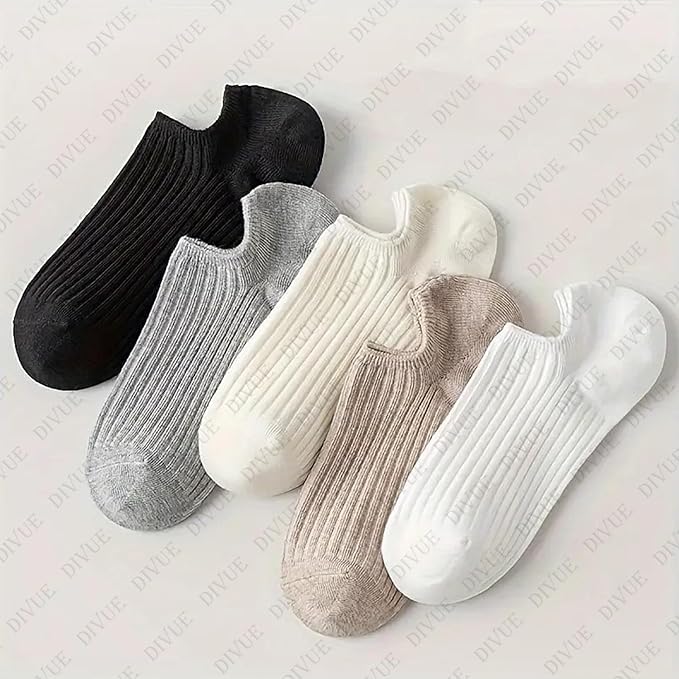 DIVUE Ankle Length Low cut Socks for Men & Women | 6 Pair Multi Color Combo Pack | Soft Cotton Stretch Fabric | Breathable, Sweat Absorbent & Durable | ankle Casual Sports Socks - Image 2