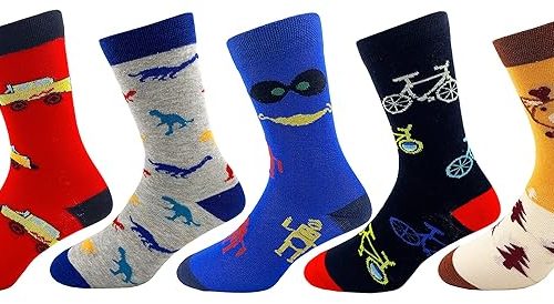 RC. ROYAL CLASS Full Length soft cotton designer socks for kids Boys & Girls (pack of 5 pairs)