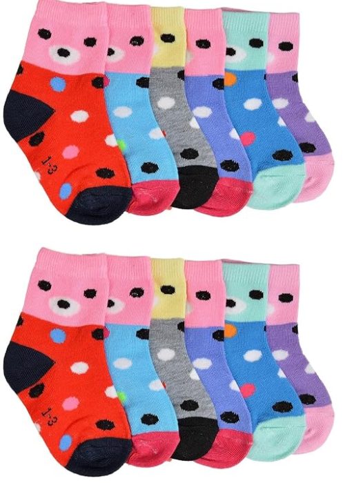 Cotton Ankle Socks For Kids Unisex Pack Of 12(7-13 YEARS)