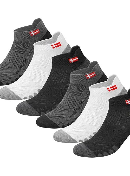 SWAGR 6 Pairs Sports Socks for Men Ankle Length Athletic Running Socks, Pack of 6, Free Size
