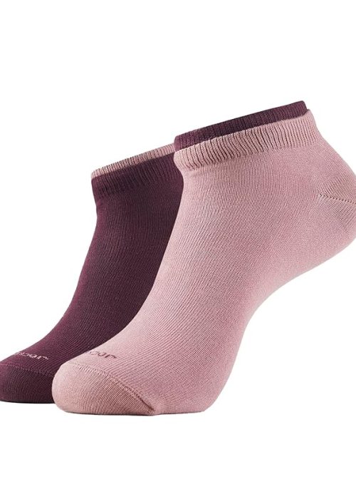 Jockey 7491 Women's Compact Cotton Stretch Solid Low Show Socks with Stay Fresh Treatment (Pack of 2)