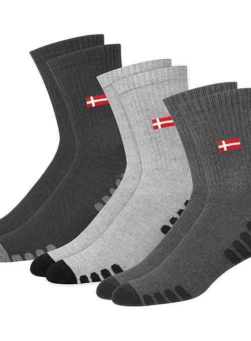 SWAGR Sports Crew Socks for Men Premimum Cotton Athletic Socks, Pack of 3, Free Size