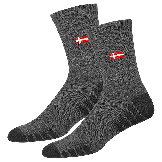 SWAGR Sports Crew Socks for Men Premimum Cotton Athletic Socks, Pack of 3, Free Size - Image 2